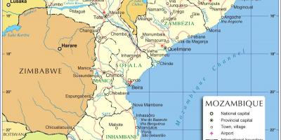 Maputu Mozambikas žemėlapyje